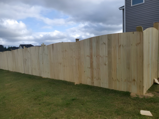 Arched Fence — Exterior View