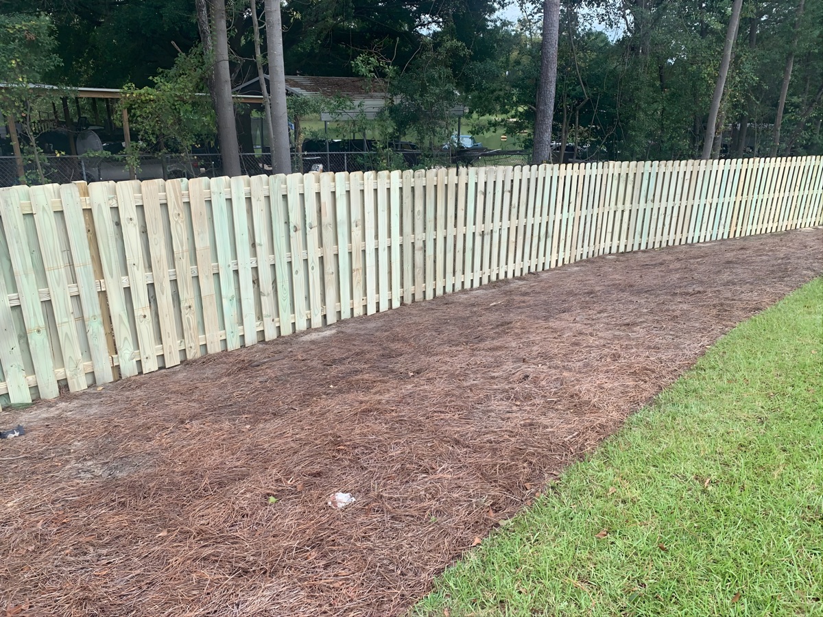 Wood Fence Installation Columbia SC — Shadowbox Style