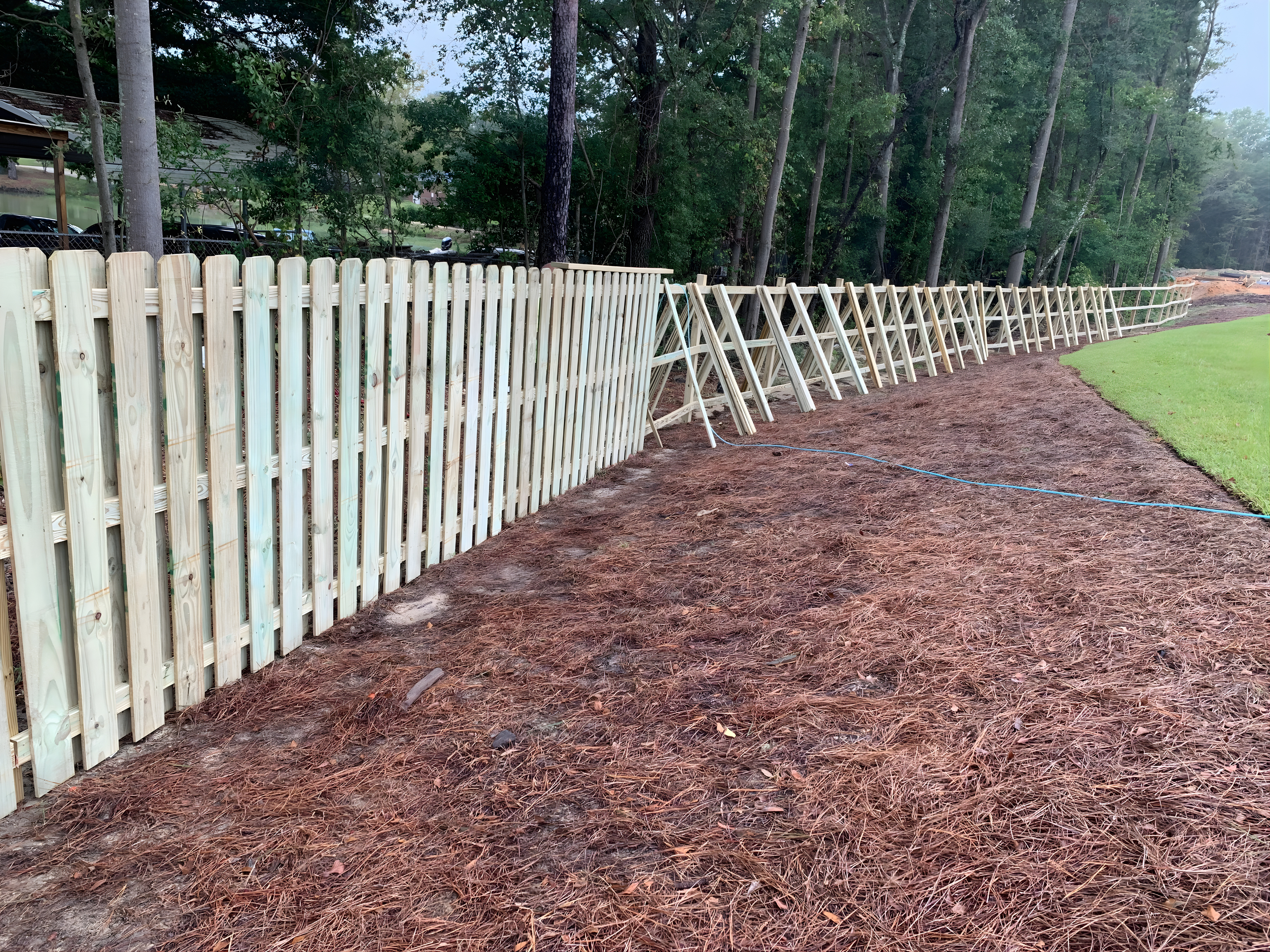 Shadowbox Fence — Before
